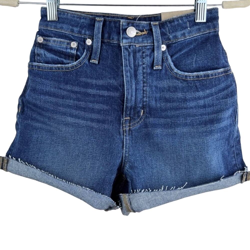 NEW Madewell Curvy High-Rise Denim Shorts 23 XS Canterdale Wash